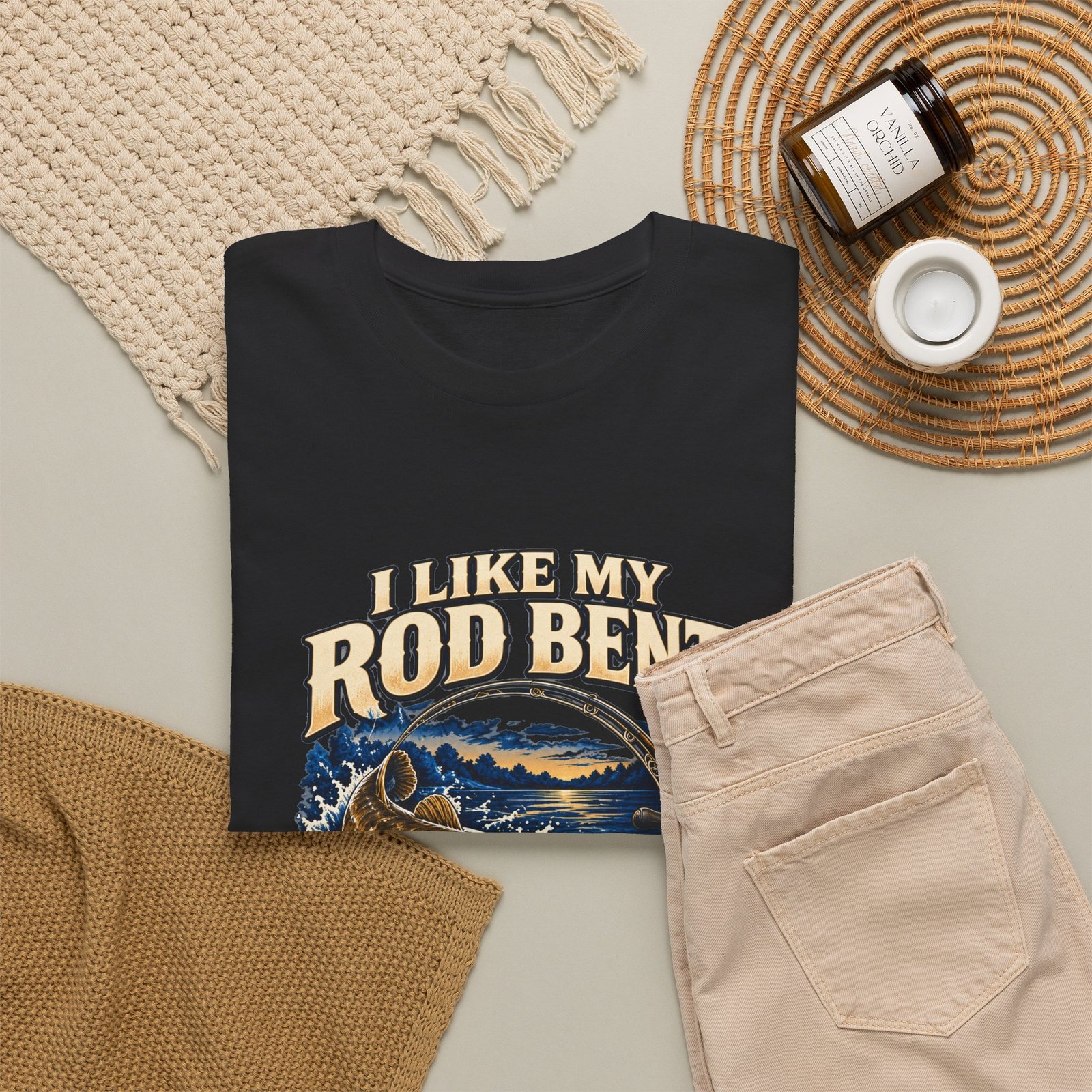 Blue Collar Flat Heads — Rod Bent, Reel Screaming T-Shirt - Image 4