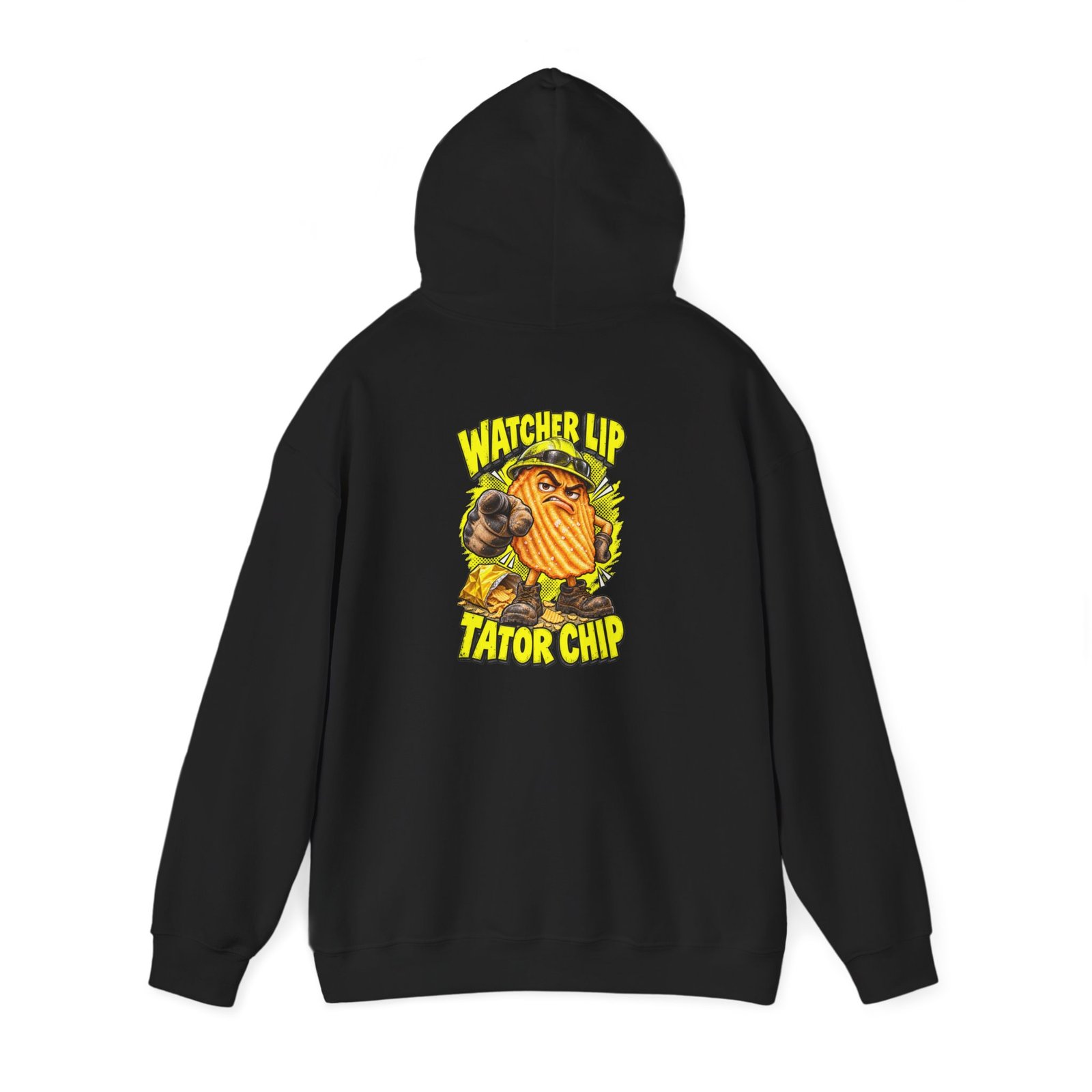 Watcher Lip Tator Chip | Back-Print Hoodie — Don’t Be a Ronnie - Image 5