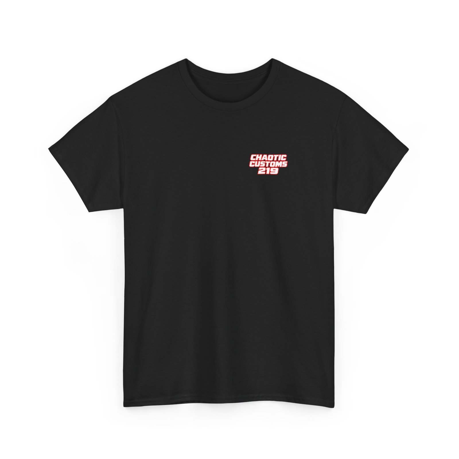 Chaotic Customs 219 — Blue Collar Built. Chaos Driven. T-Shirt - Image 2