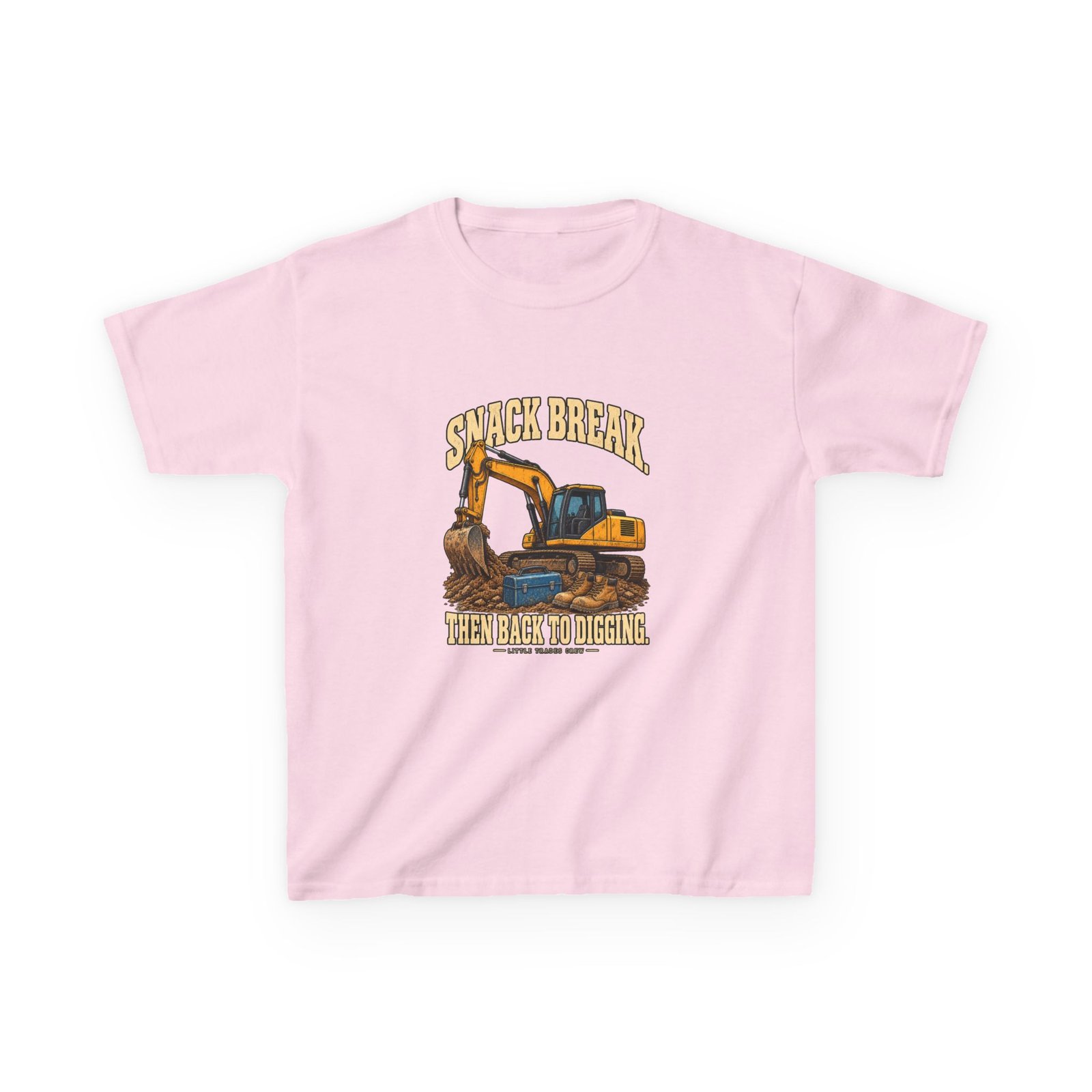 Snack Break. Then Back to Digging. — Little Trades Crew Youth T-Shirt - Image 9