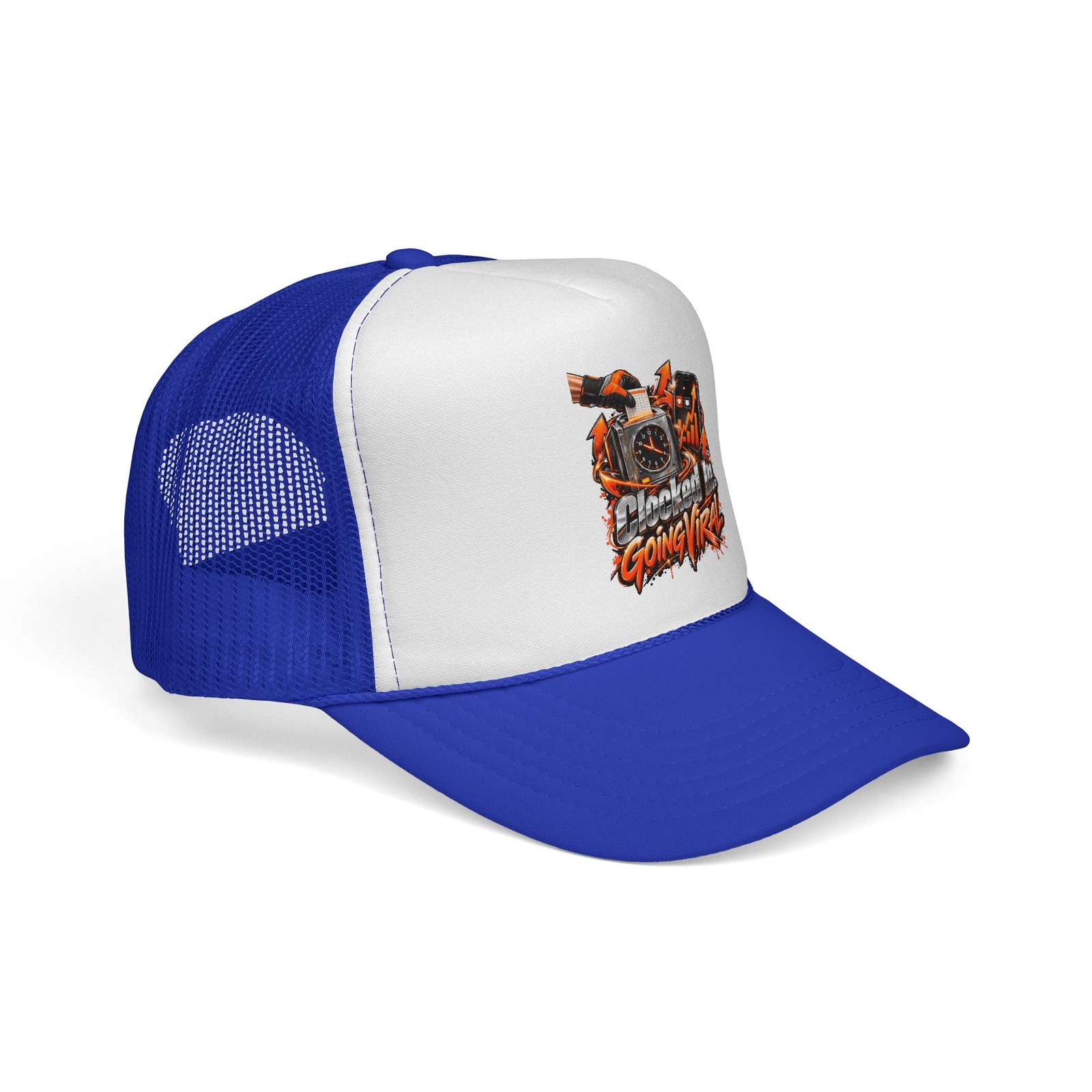 Clocked In. Going Viral. | Blue-Collar Trucker Hat — Trades TikTok Collection - Image 10