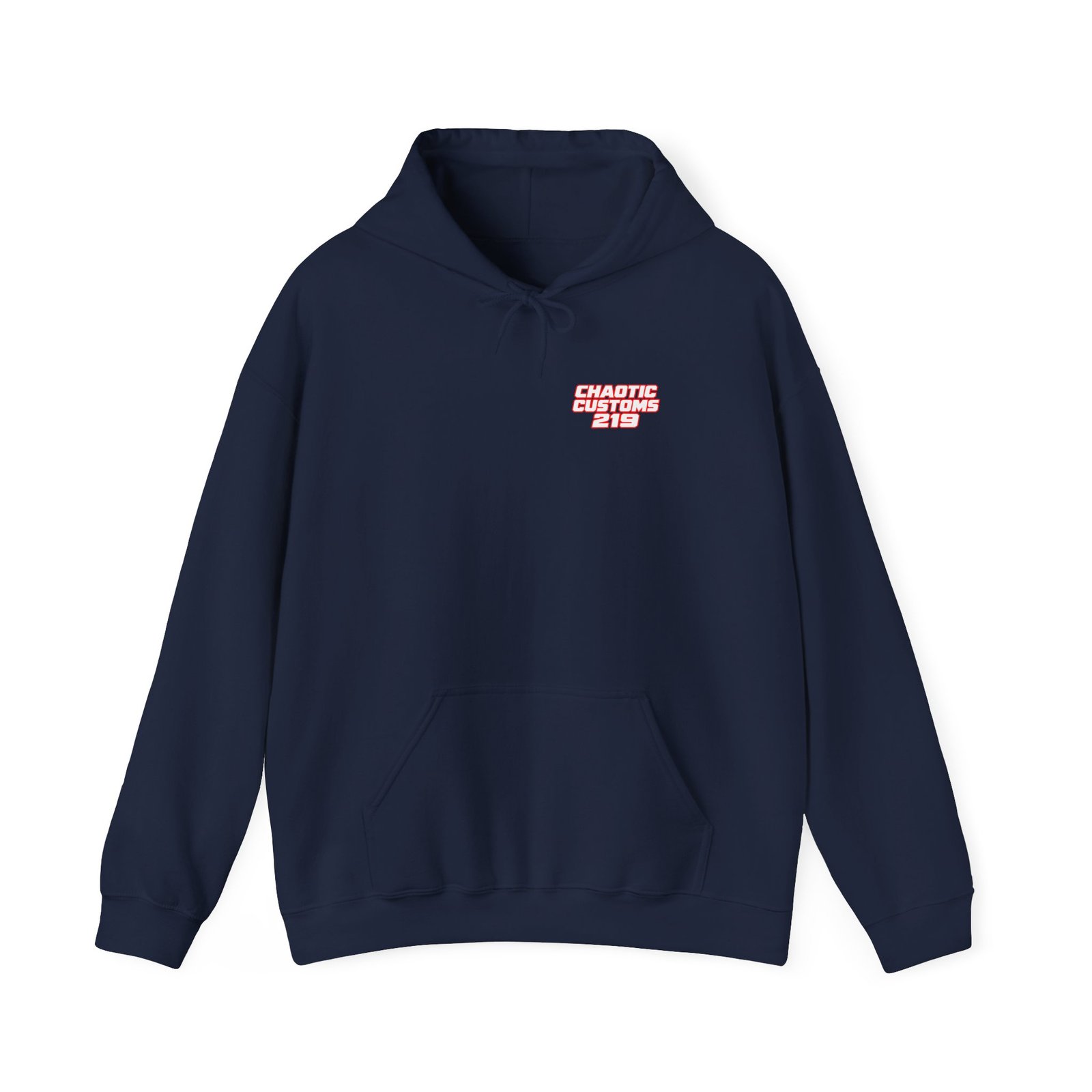 Chaotic Customs 219 — Blue Collar Built. Chaos Driven. Hoodie - Image 10