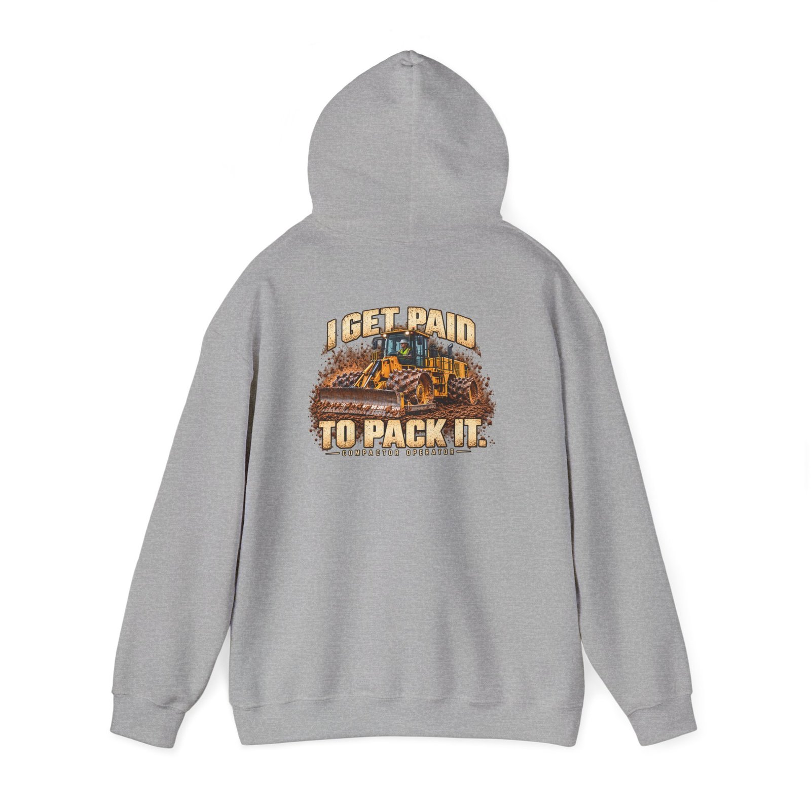 I Get Paid to Pack It — Male Compactor Operator Hoodie | Don’t Be a Ronnie - Image 3