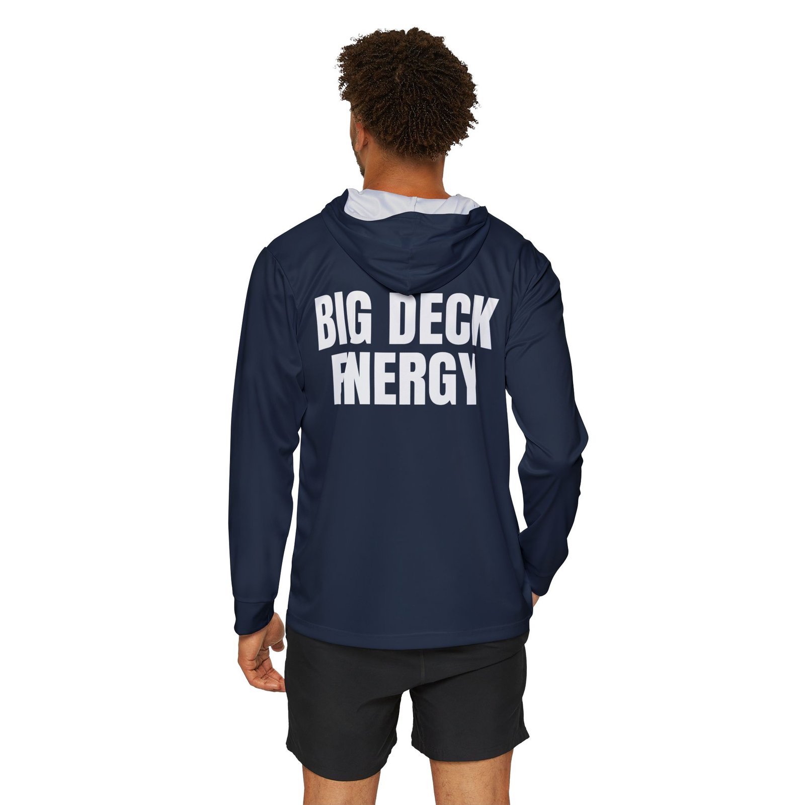 Big Deck Energy — Navy Sports AOP Full-Back Hoodie | Don’t Be a Ronnie - Image 4