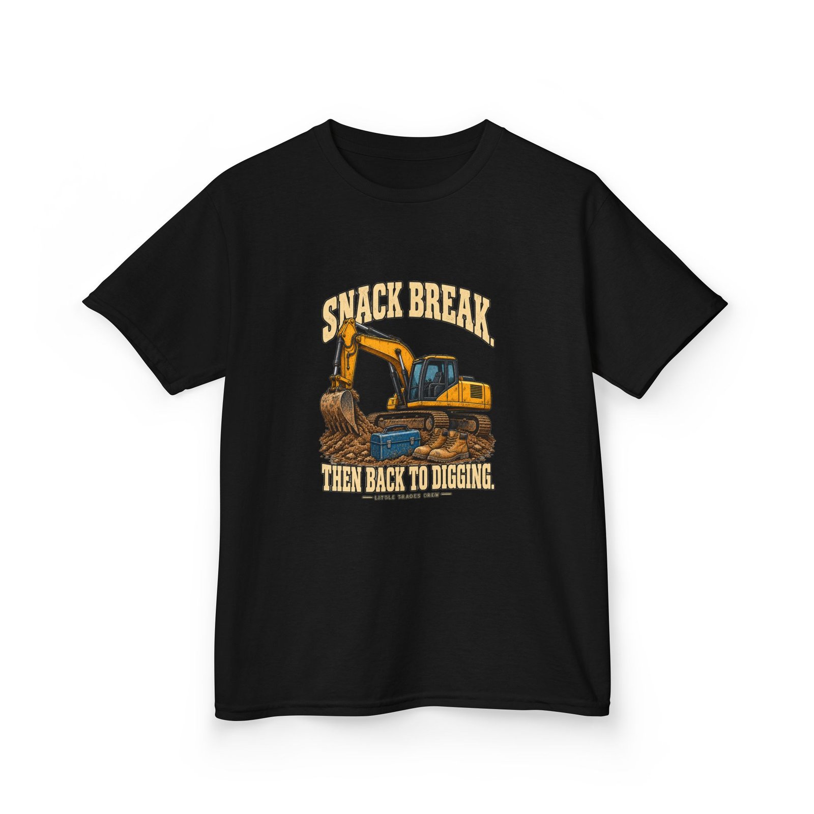 Snack Break. Then Back to Digging. — Little Trades Crew Youth T-Shirt - Image 3