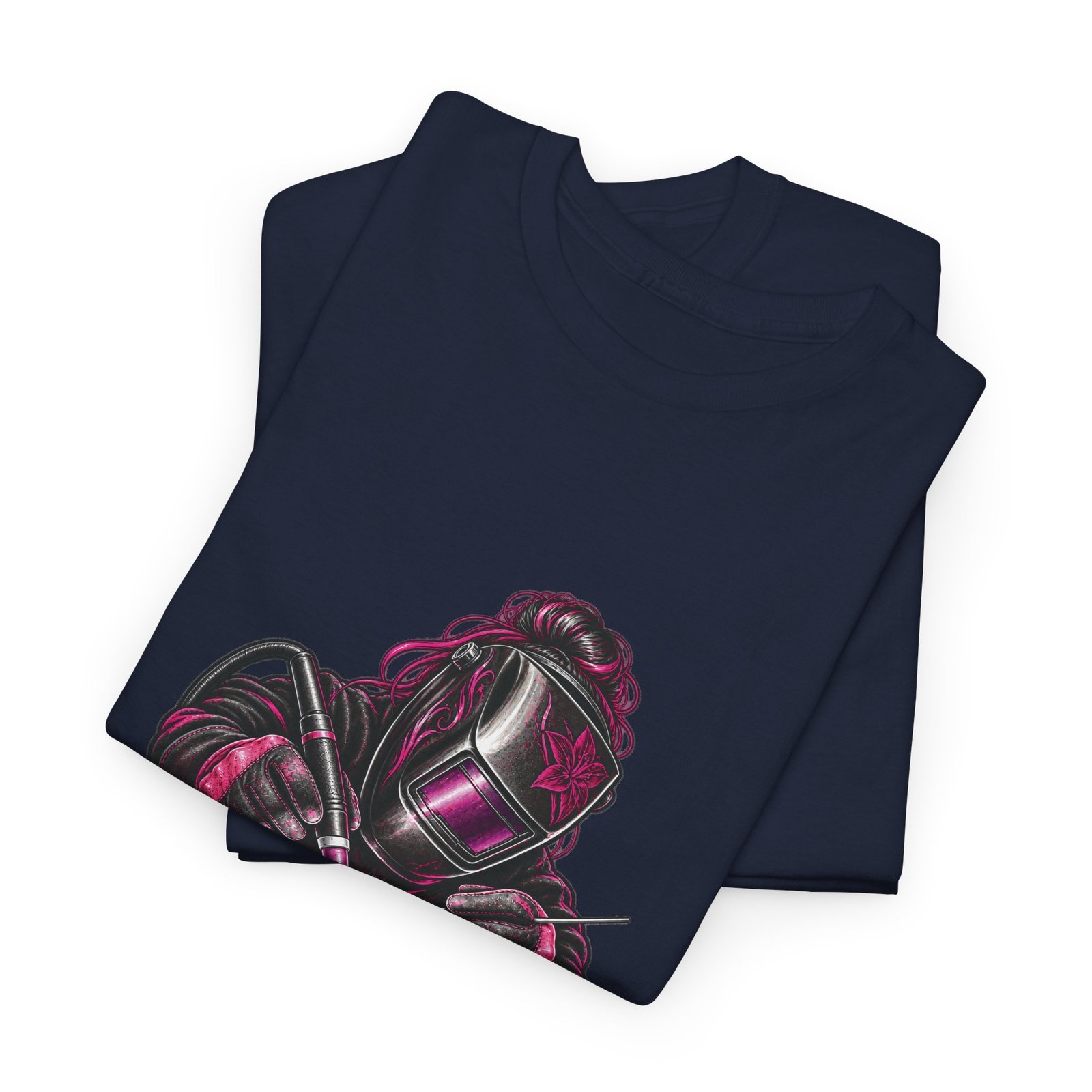 She Runs Beads, Not Her Mouth. | Hot Pink Welder T-Shirt — Her Trade. Her RULES. - Image 15