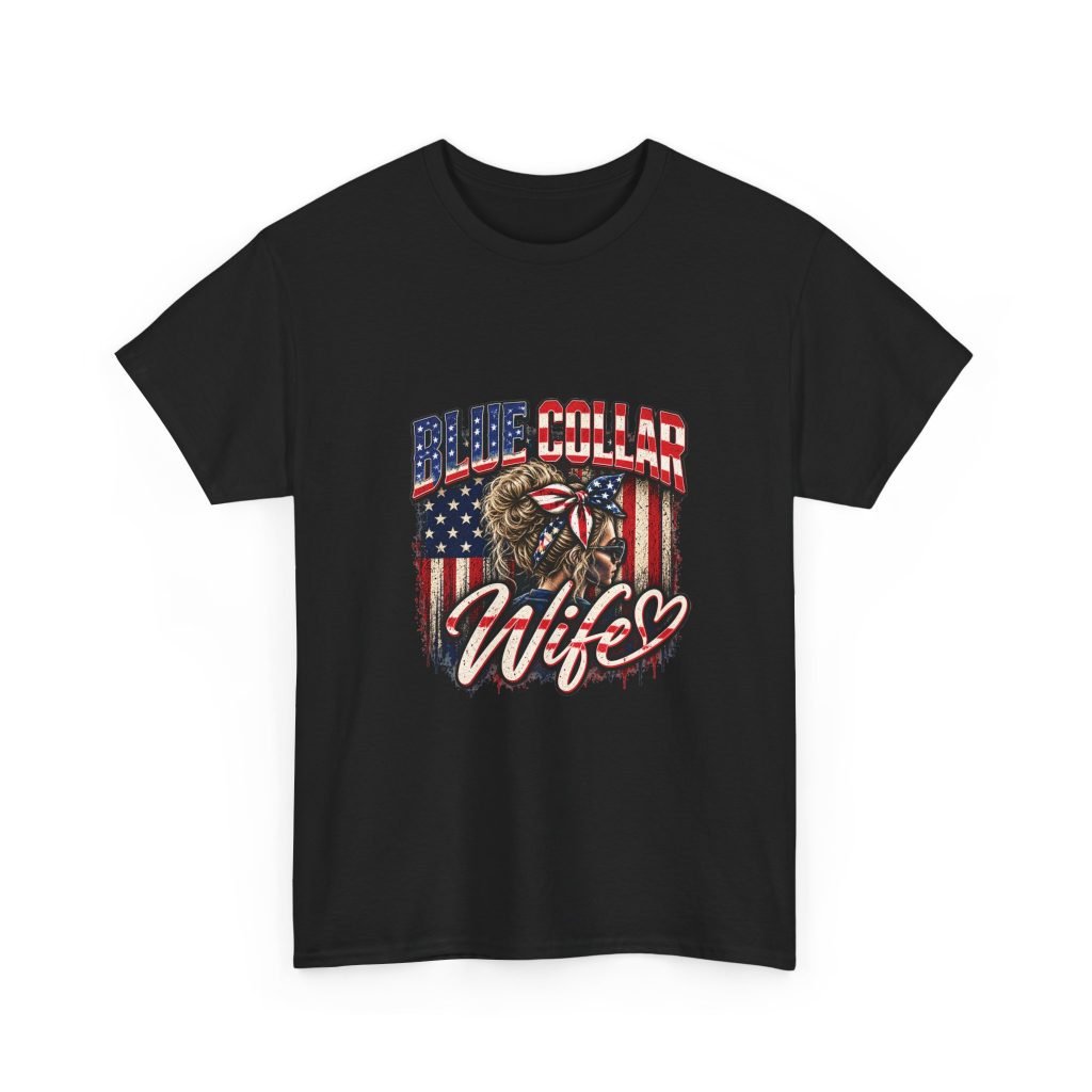Blue Collar Wife | American Flag T-Shirt — Her Trade. Her RULES.