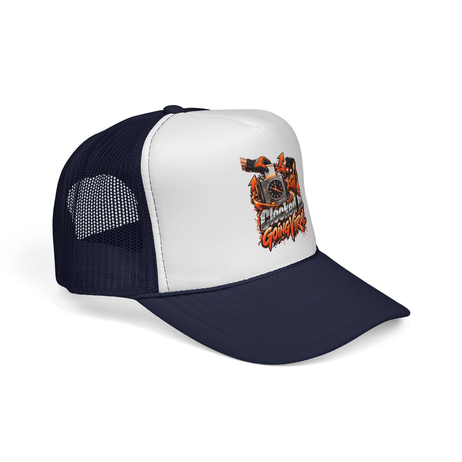 Clocked In. Going Viral. | Blue-Collar Trucker Hat — Trades TikTok Collection - Image 6