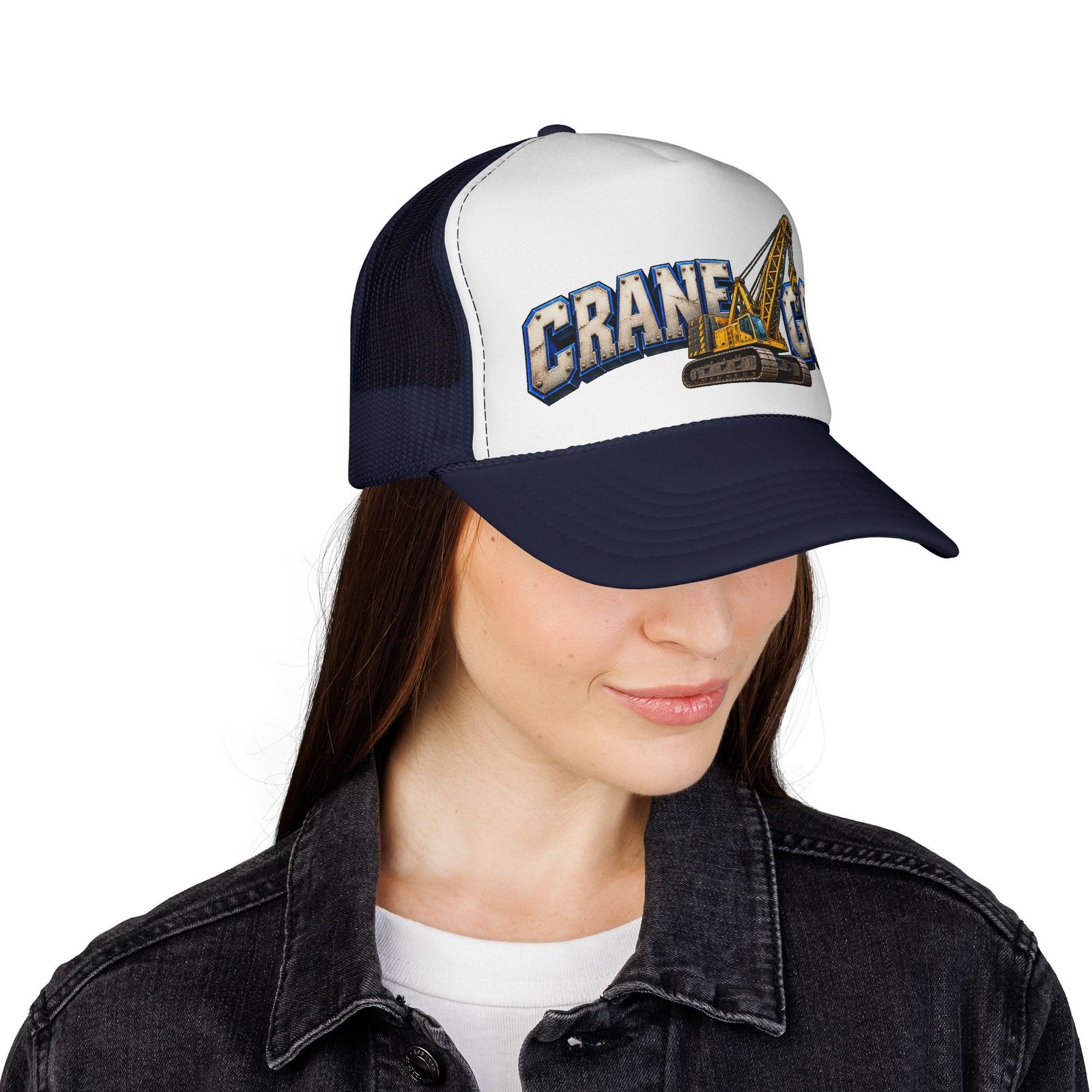 Crane God | Heavy Crane Operator Trucker Hat — Don’t Be a Ronnie - Image 8
