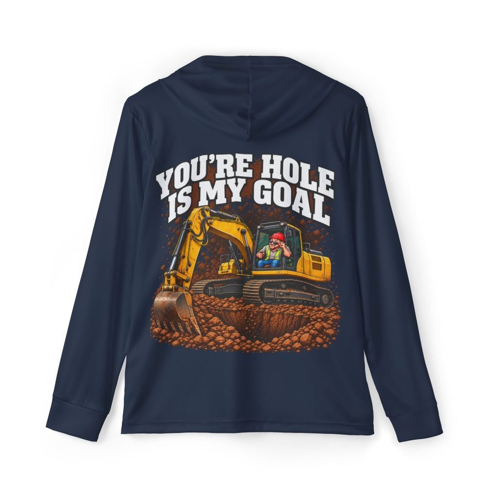 You’re Hole Is My Goal — Navy Sports AOP Full-Back Hoodie | Don’t Be a Ronnie