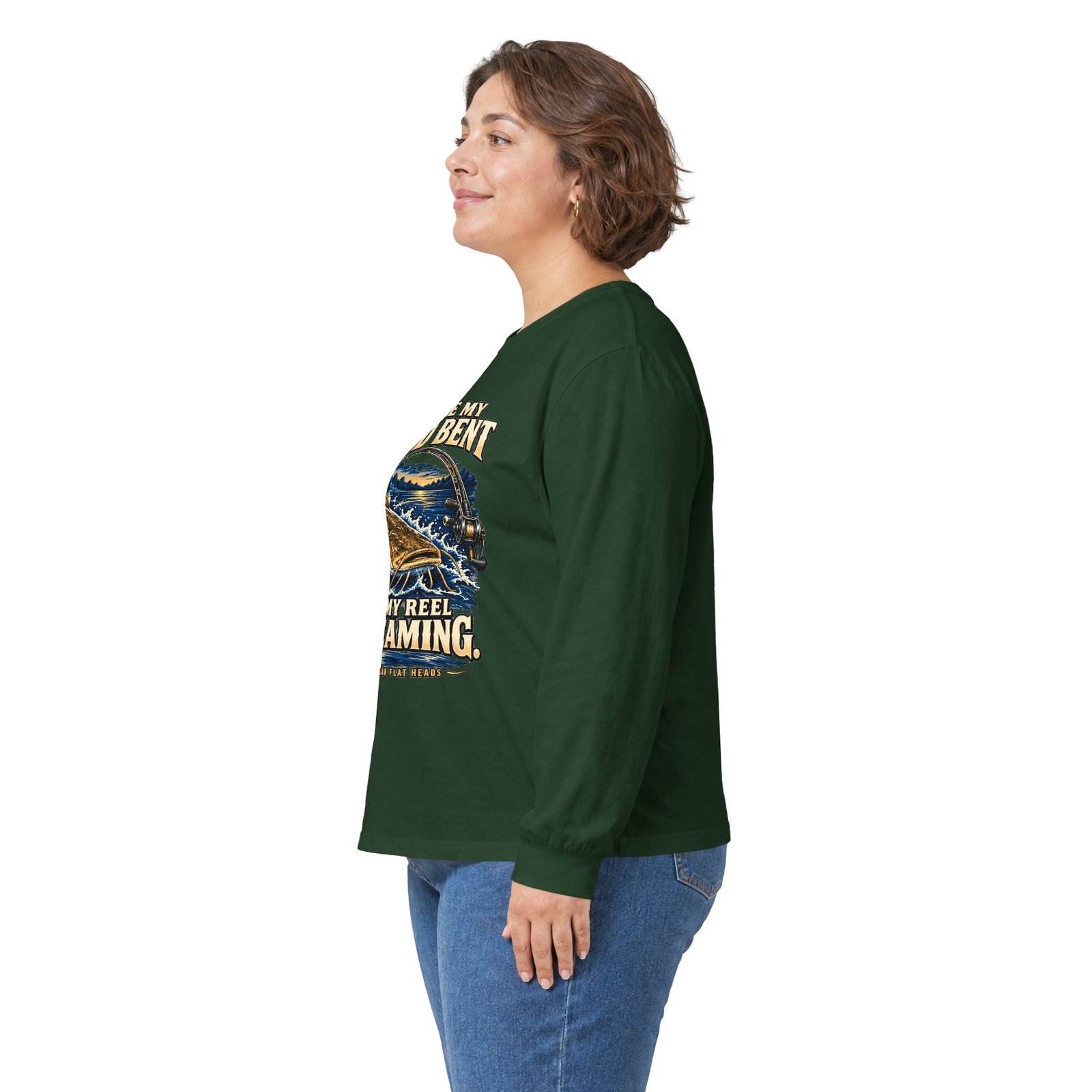 Blue Collar Flat Heads — Rod Bent, Reel Screaming Long Sleeve - Image 8