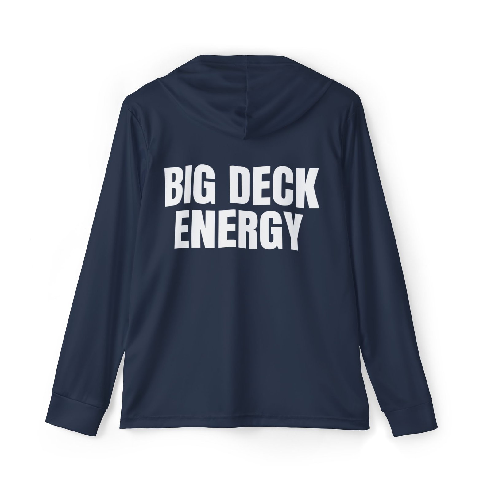 Big Deck Energy — Navy Sports AOP Full-Back Hoodie | Don’t Be a Ronnie