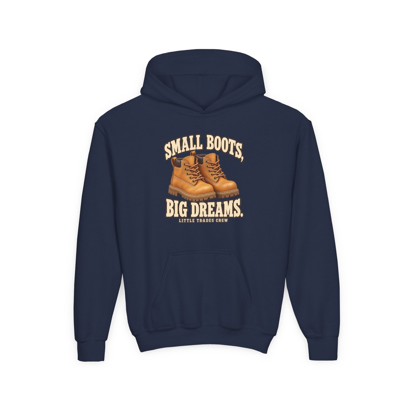Small Boots, Big Dreams — Little Trades Crew Youth Hoodie - Image 5
