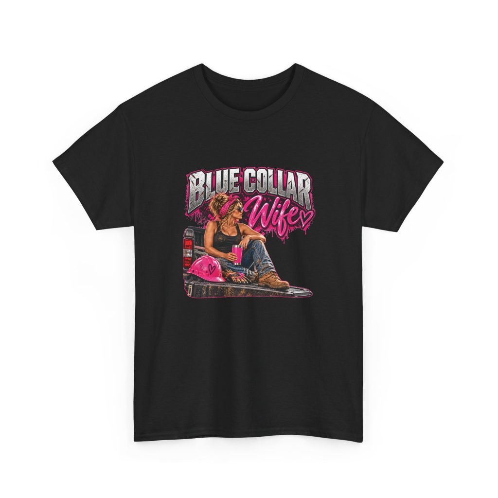 Blue Collar Wife | Hot Pink Tailgate T-Shirt — Her Trade. Her RULES.