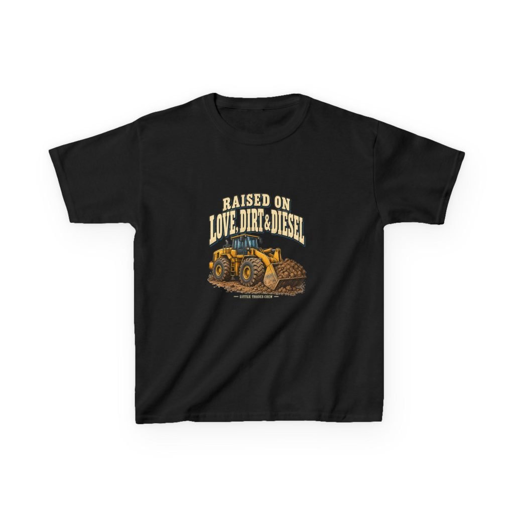 Raised on Love, Dirt & Diesel — Little Trades Crew Youth T-Shirt