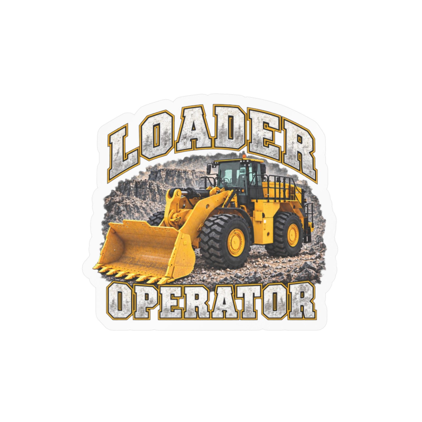 Loader Operator vinyl sticker