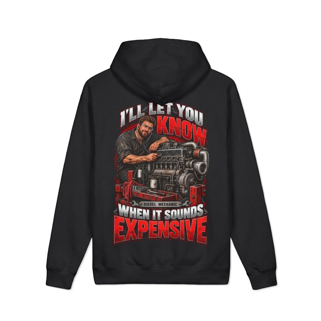 I’ll Let You Know When It Sounds Expensive | Diesel Mechanic 12.5 oz Heavyweight Hoodie — Don’t Be a Ronnie