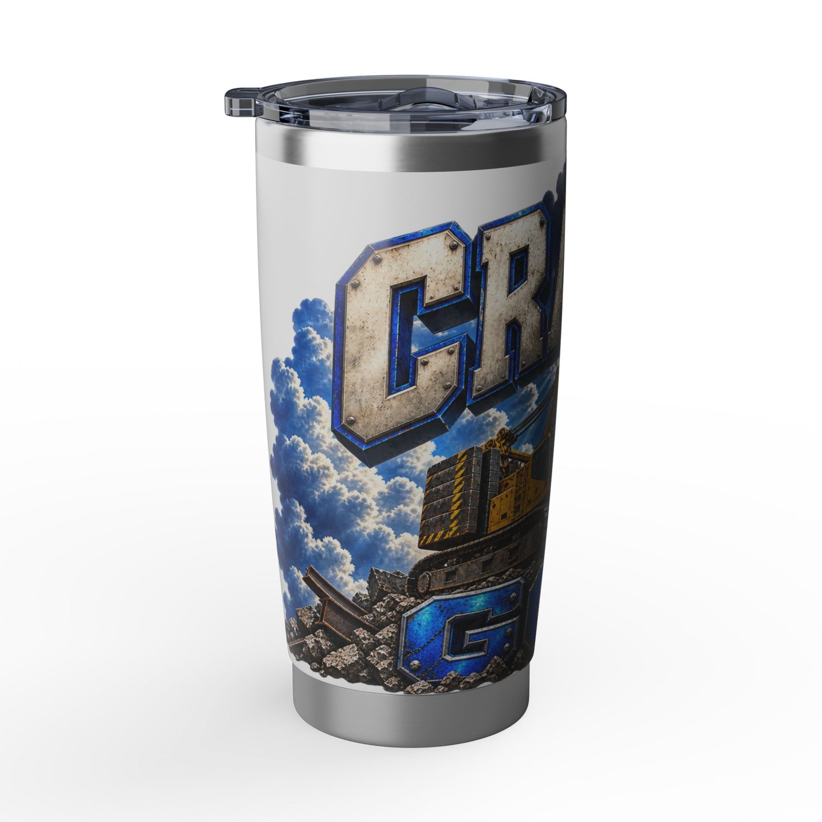 Crane God | Heavy Crane Operator 20oz Tumbler — Don’t Be a Ronnie - Image 4