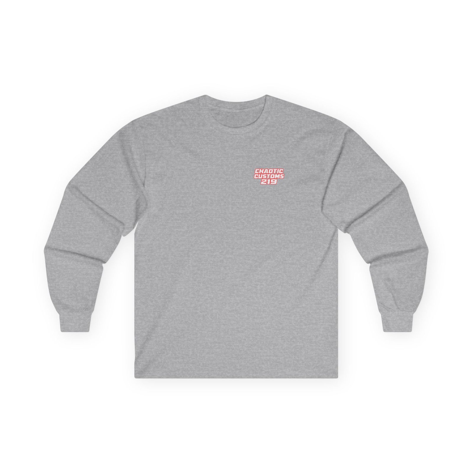 Chaotic Customs 219 — Blue Collar Built. Chaos Driven. Long Sleeve - Image 4