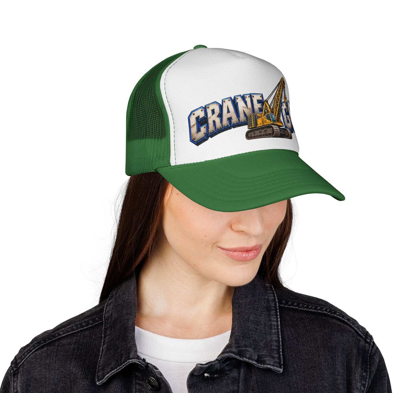 Crane God | Heavy Crane Operator Trucker Hat — Don’t Be a Ronnie - Image 16