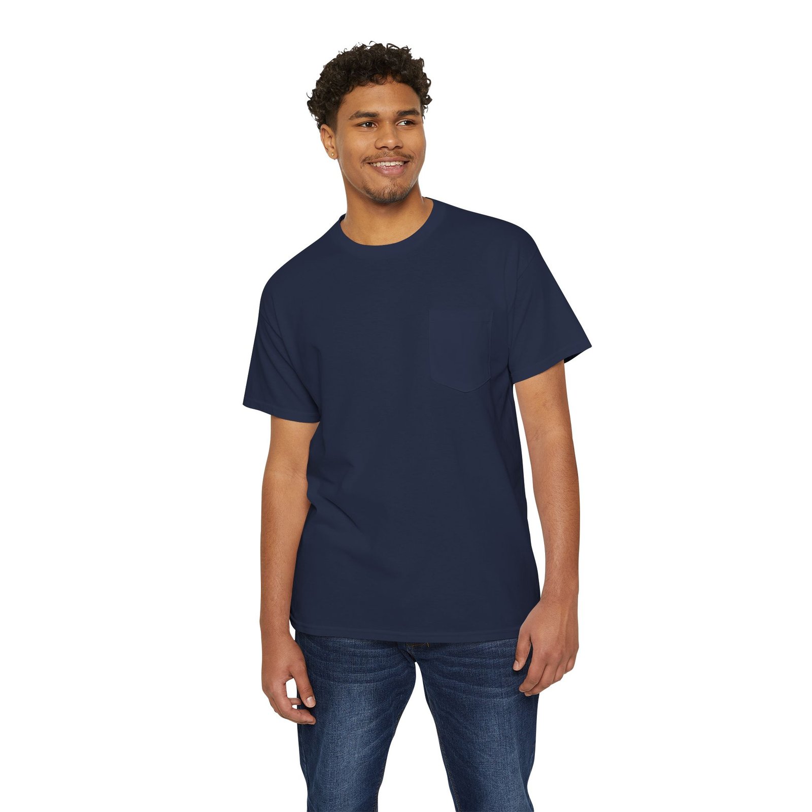 Blue Collar Flat Heads — Blue Collar by Day, Flathead Felon by Night Pocket Tee - Image 15