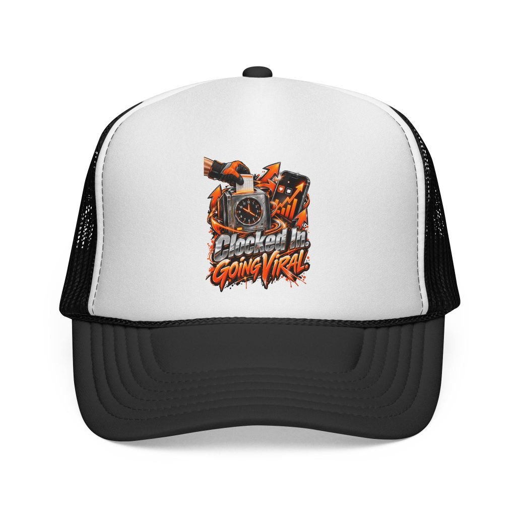 Clocked In. Going Viral. | Blue-Collar Trucker Hat — Trades TikTok Collection