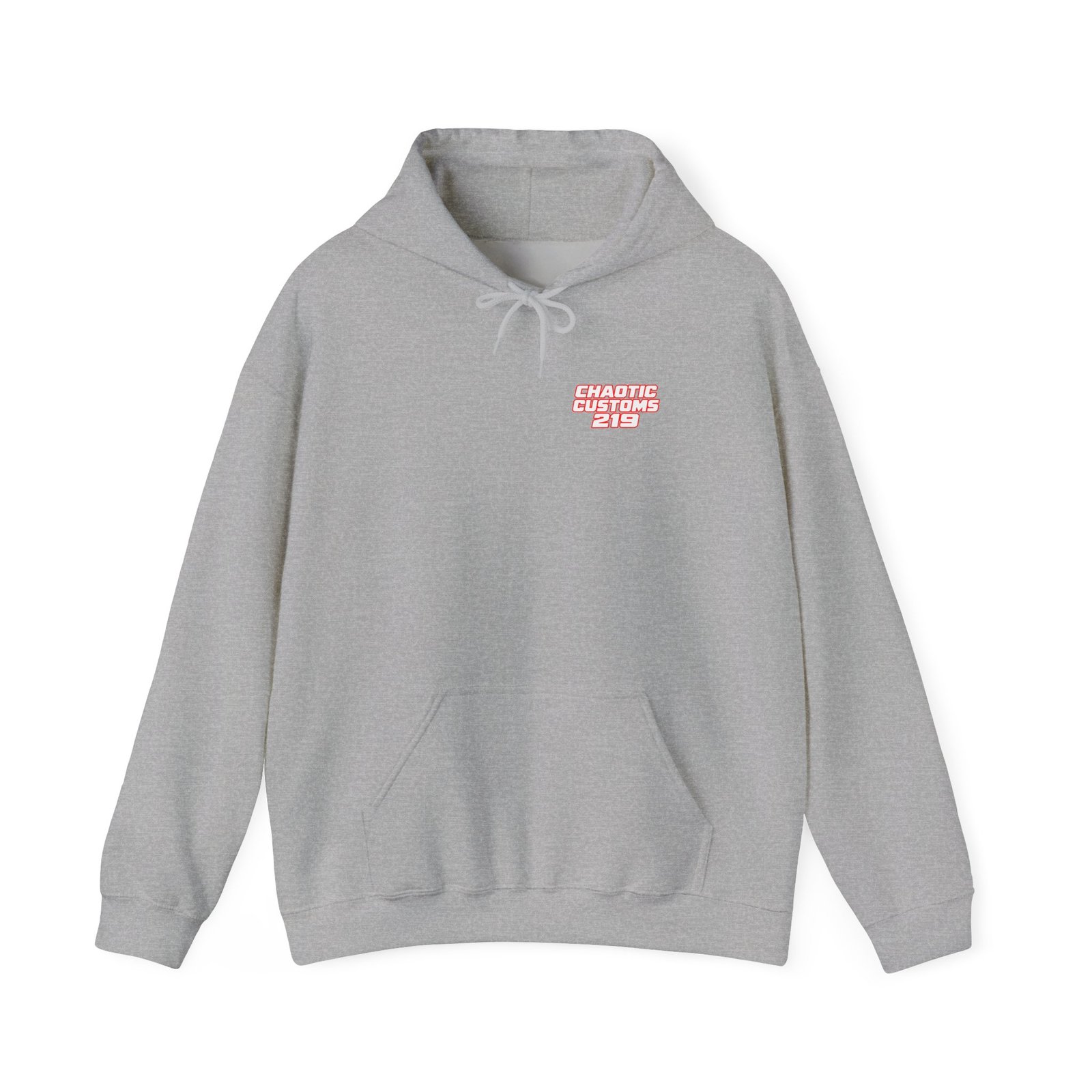 Chaotic Customs 219 — Blue Collar Built. Chaos Driven. Hoodie - Image 4