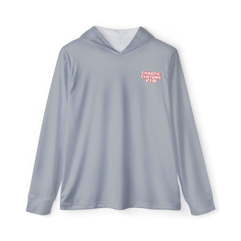 Chaotic Customs 219 — Light Grey Sports AOP Hoodie