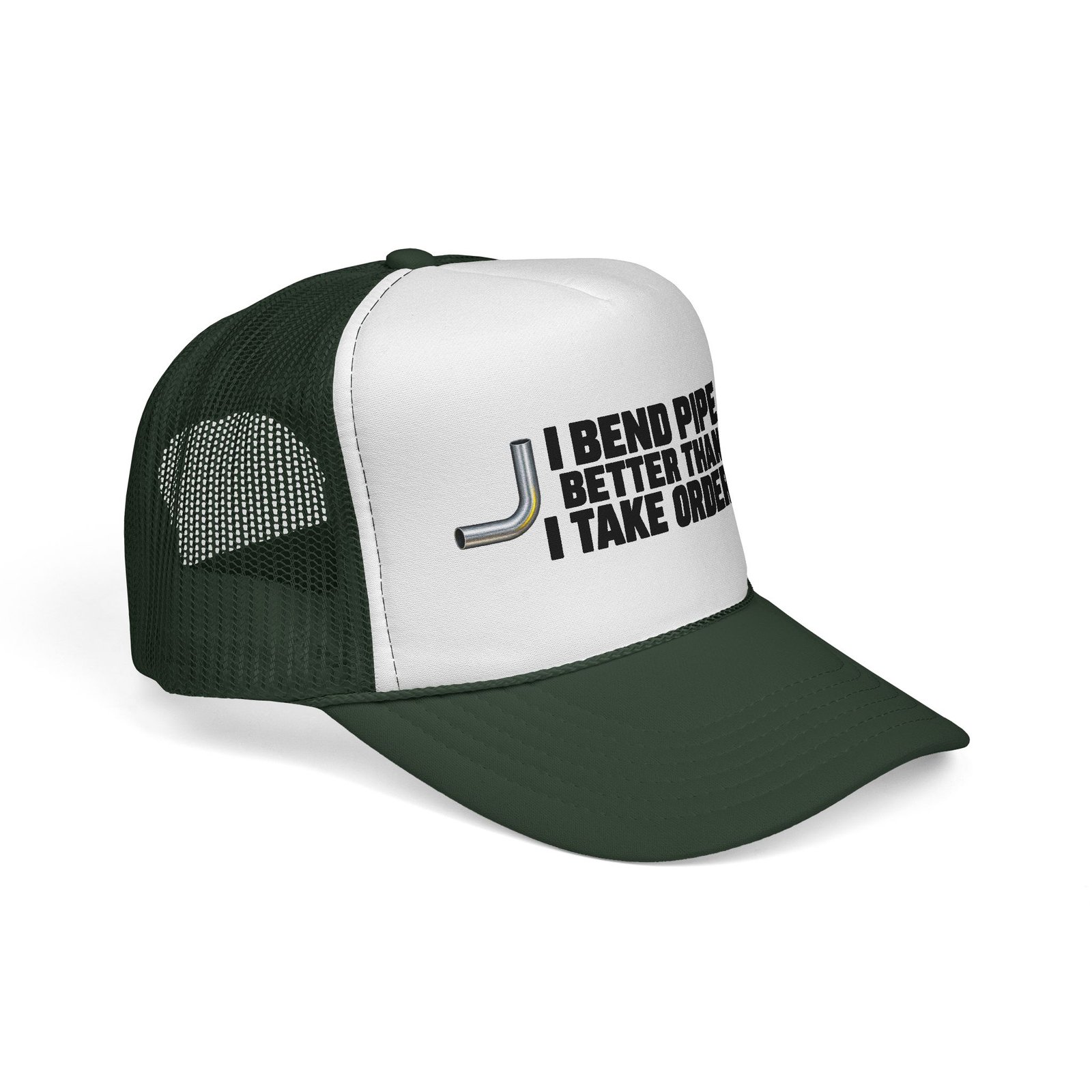 I Bend Pipe Better Than I Take Orders | Electrician Trucker Hat - Image 6