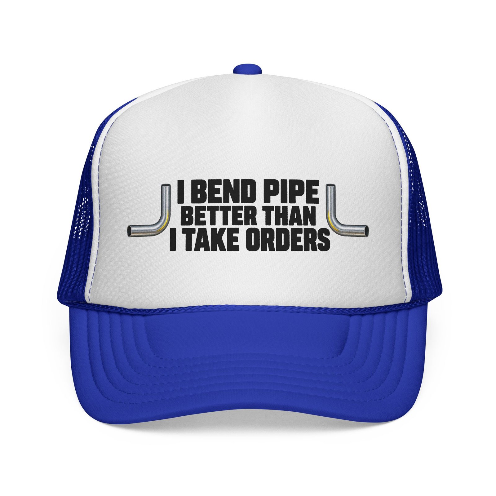 I Bend Pipe Better Than I Take Orders | Electrician Trucker Hat - Image 13