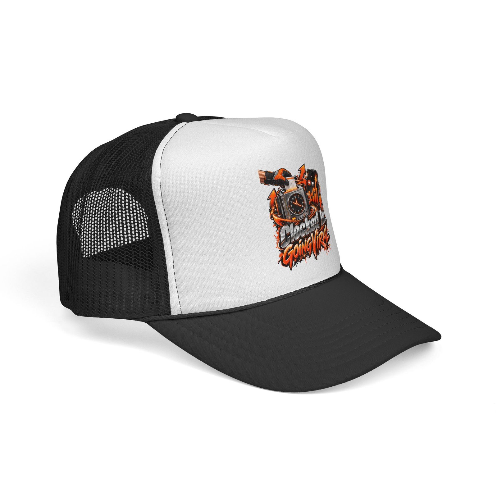 Clocked In. Going Viral. | Blue-Collar Trucker Hat — Trades TikTok Collection - Image 2