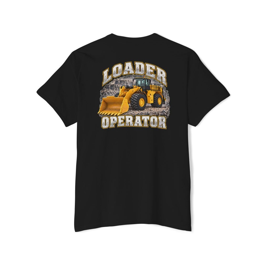 Loader Operator — Quarry Loader Back-Print Pocket Tee