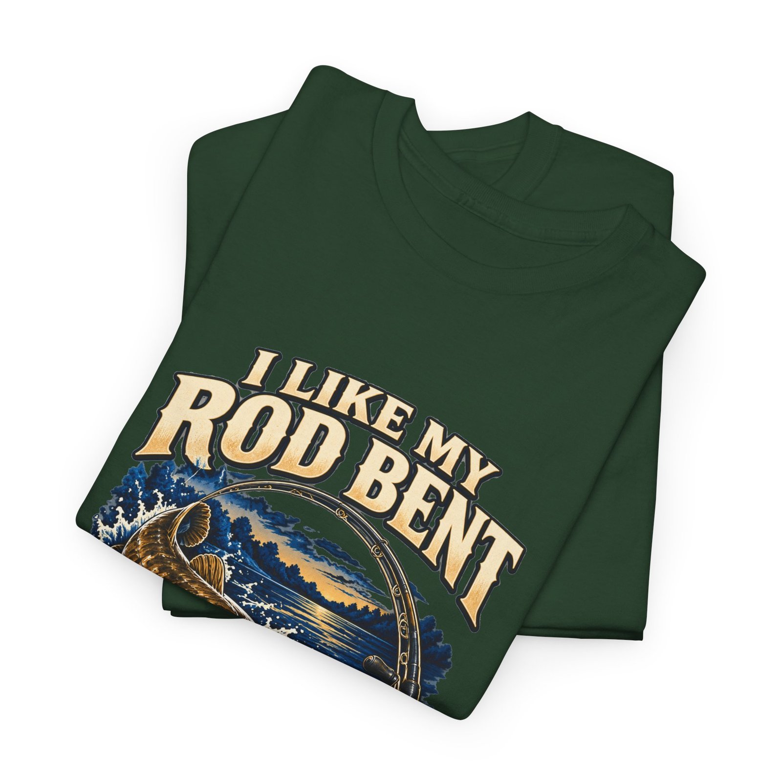 Blue Collar Flat Heads — Rod Bent, Reel Screaming T-Shirt - Image 7