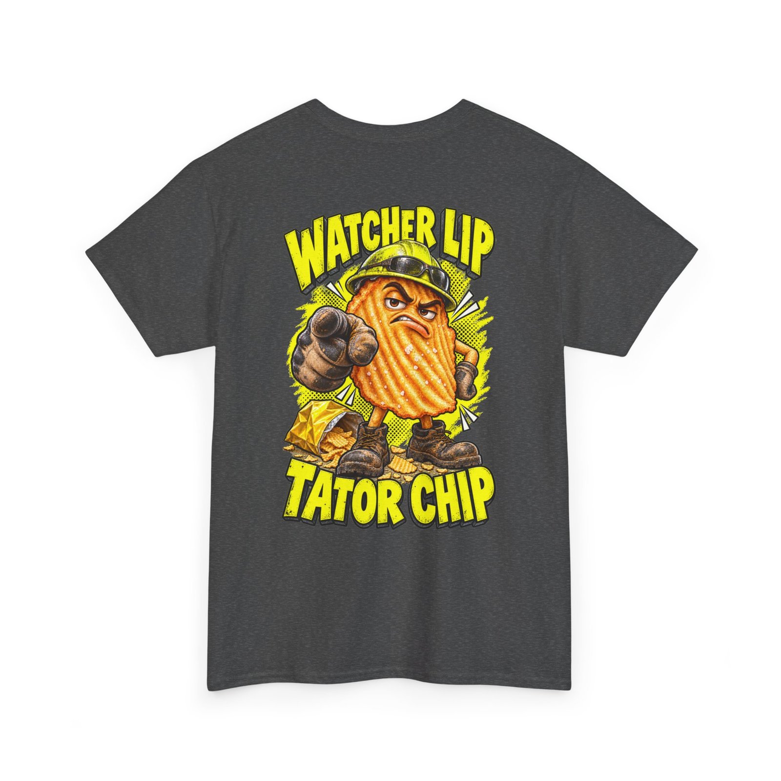 Watcher Lip Tator Chip | Back-Print T-Shirt — Don’t Be a Ronnie - Image 8