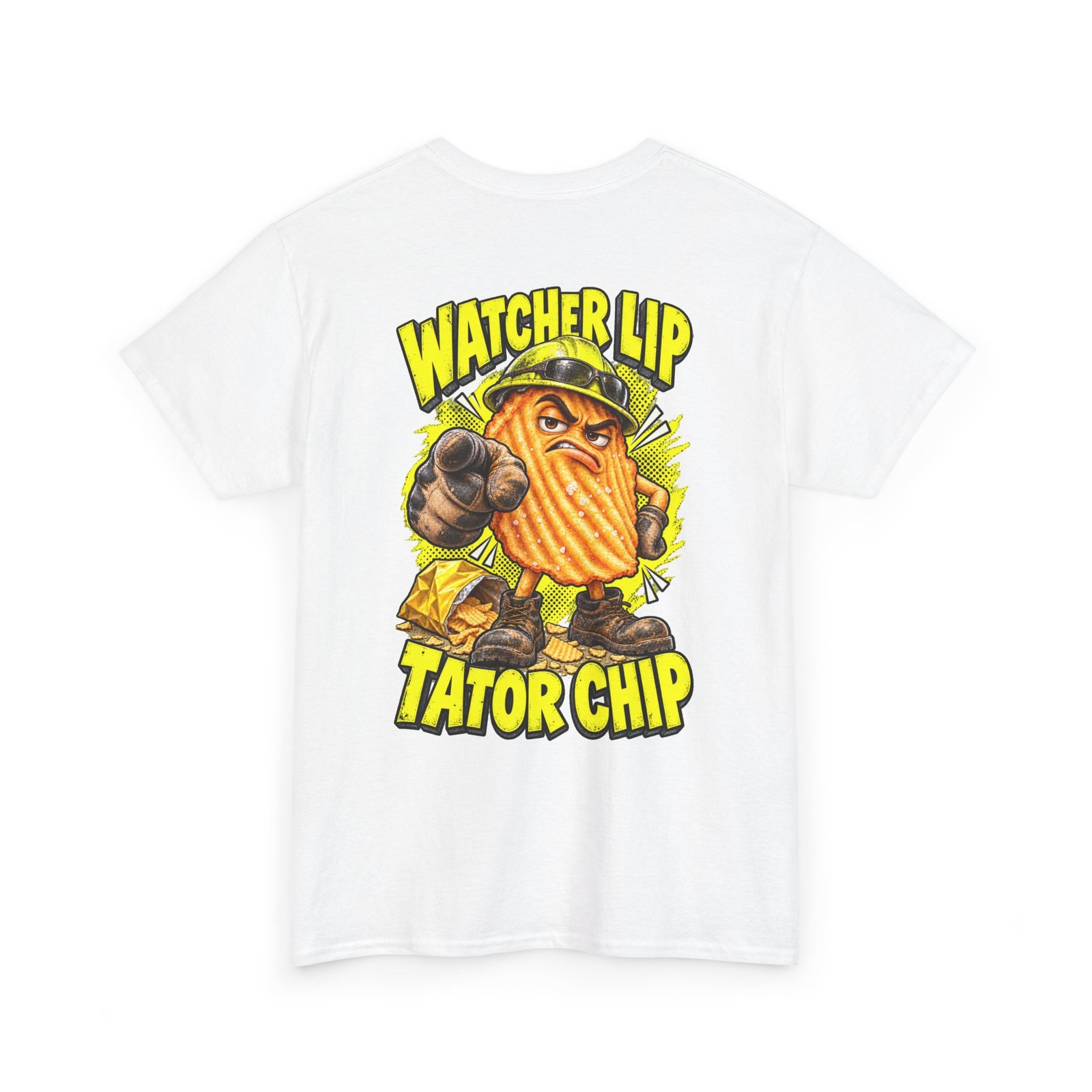 Watcher Lip Tator Chip | Back-Print T-Shirt — Don’t Be a Ronnie