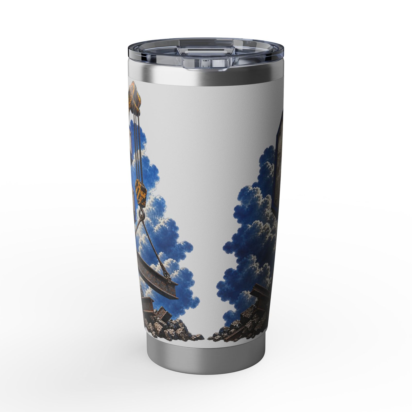 Crane God | Heavy Crane Operator 20oz Tumbler — Don’t Be a Ronnie - Image 2