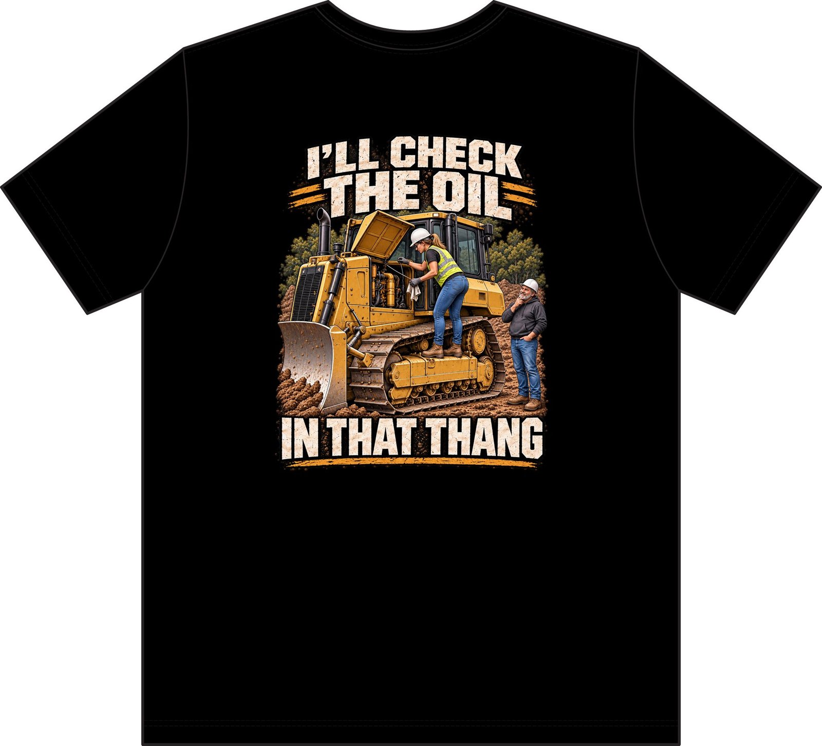 I’ll Check the Oil in That Thang — Pocket T-Shirt