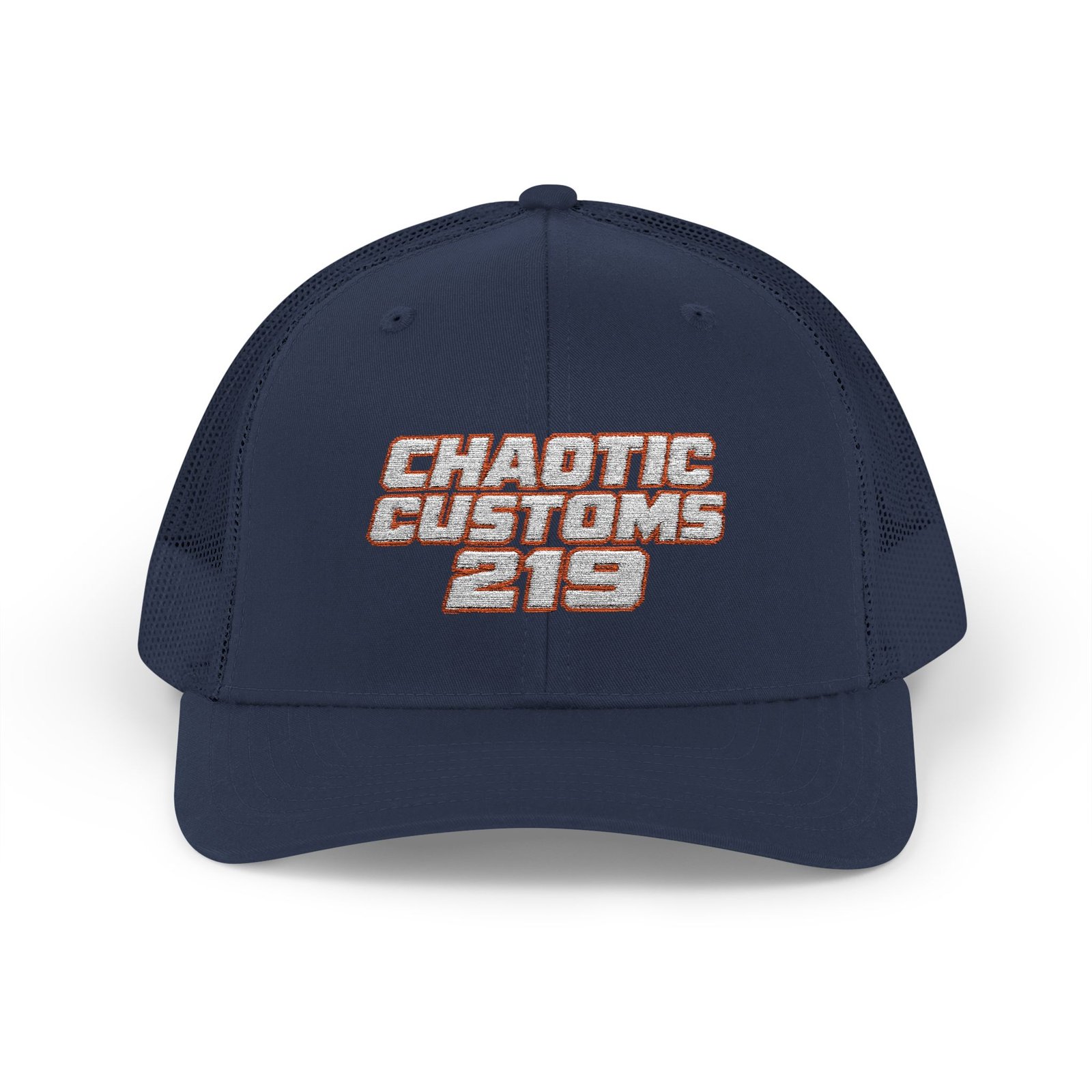 Chaotic Customs 219 — Embroidered Snapback Trucker Hat - Image 5