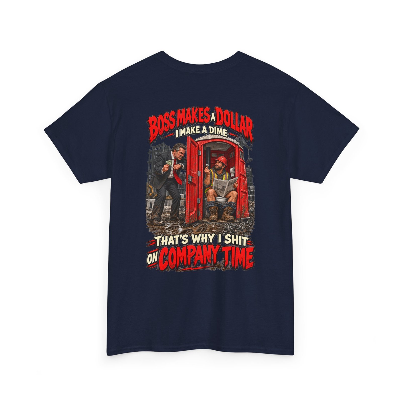 T-Shirt — "Boss Makes a Dollar, I Make a Dime" Funny Work Humor Tee - Image 12