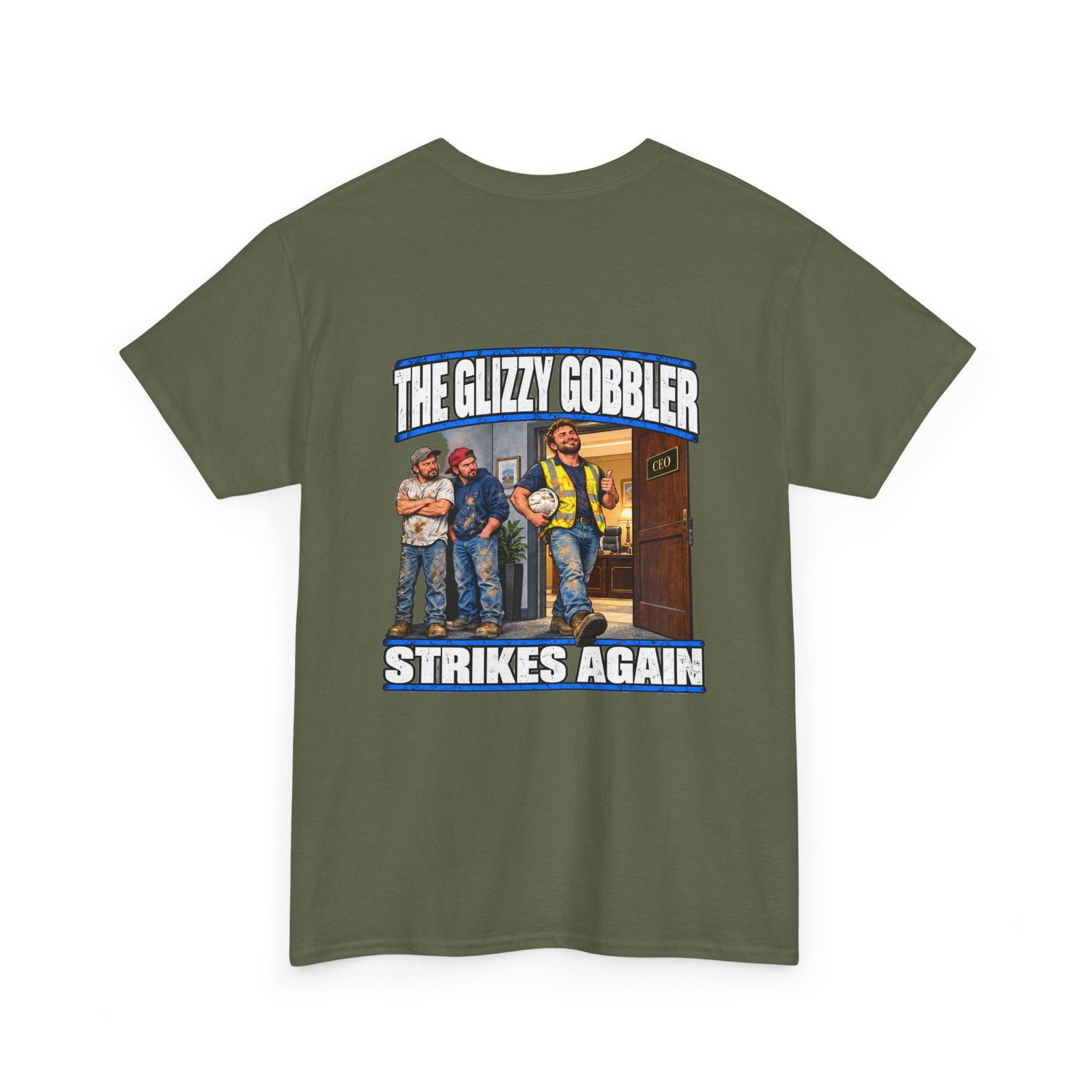 The Glizzy Gobbler Strikes Again — Don’t Be a Ronnie Construction T-Shirt - Image 2