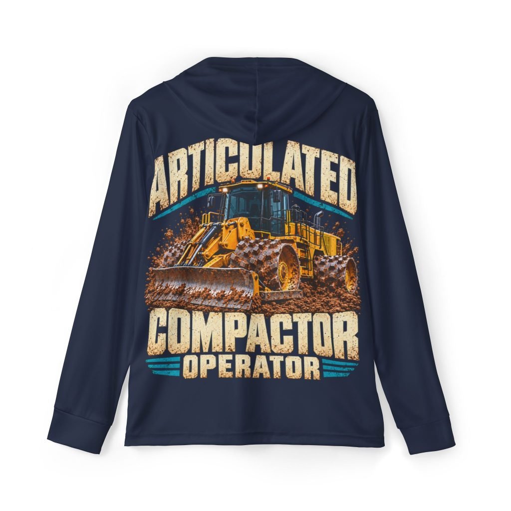Articulated Compactor Operator — Navy Sports AOP Hoodie | Don’t Be a Ronnie