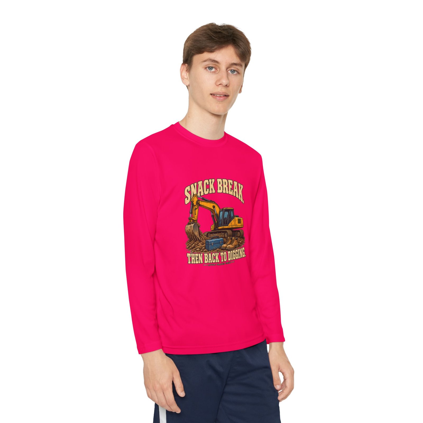 Snack Break. Then Back to Digging. — Little Trades Crew Youth Long-Sleeve Shirt - Image 11