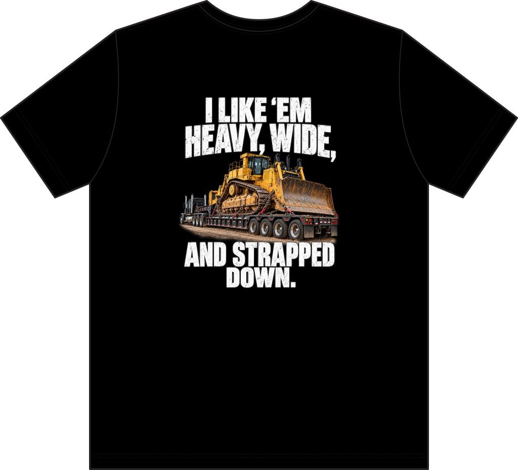 I Like ’Em Heavy, Wide, and Strapped Down — Lowboy Driver Pocket T-Shirt