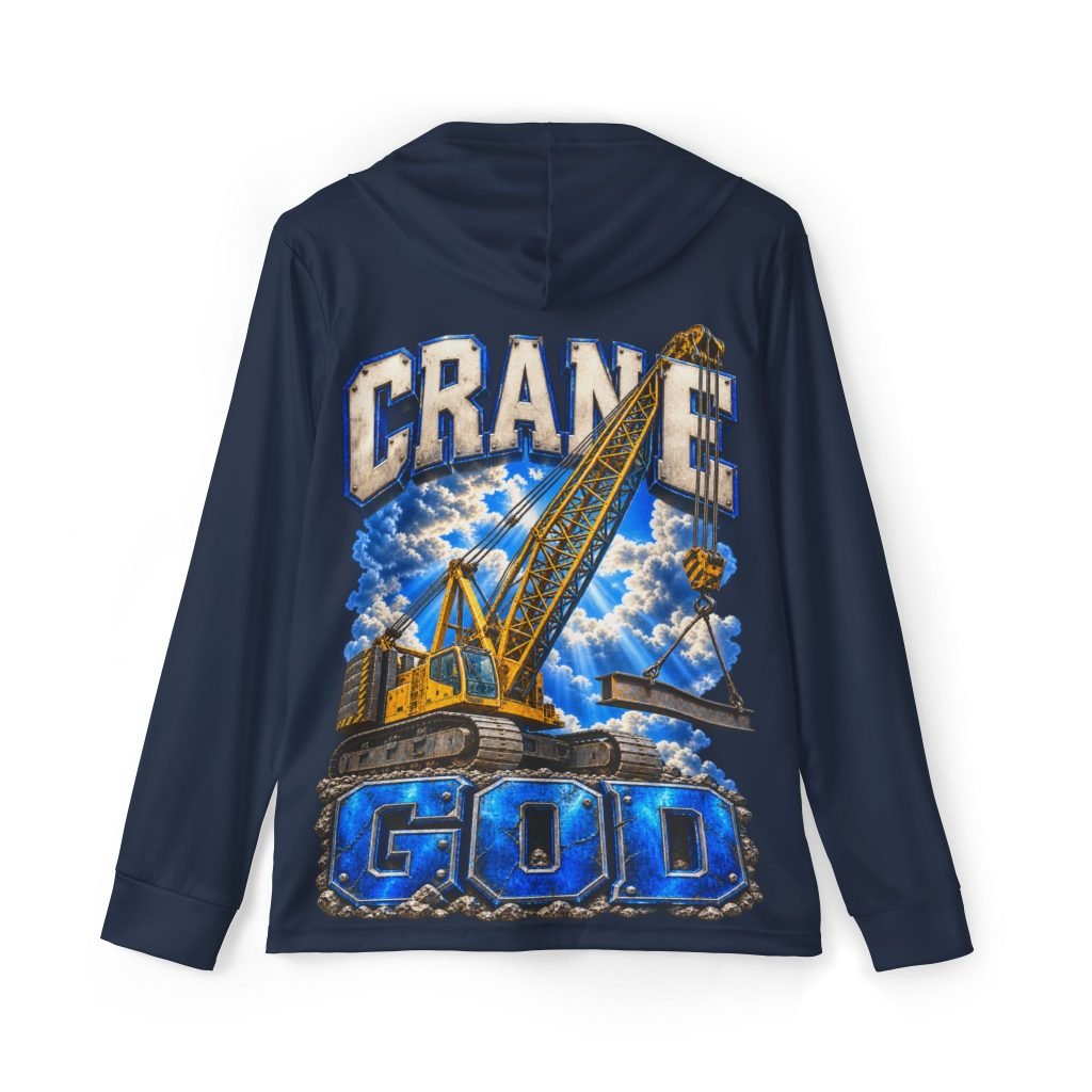 Crane God — Navy Sports AOP Full-Back Hoodie | Don’t Be a Ronnie